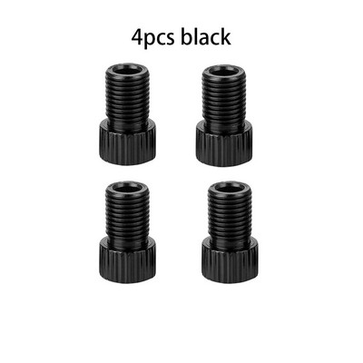 10 krāsu alumīnija velosipēda vārsta PRESTA uz SCHRADER pārveidotāja automašīnas vārsta adapteris