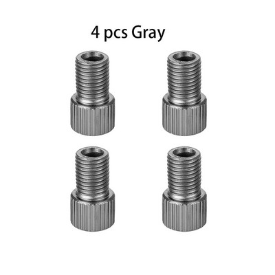 10 krāsu alumīnija velosipēda vārsta PRESTA uz SCHRADER pārveidotāja automašīnas vārsta adapteris