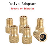 4PCS vārsta adaptera sūknis pārveido Presta par Schrader vara vārsta adapteri Riteņi Gāzes sprauslas caurules rīks Velosipēdu piederumi