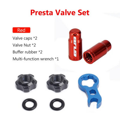 RISK plento dviračio vožtuvo veržlė su poveržle 2 vožtuvų dangtelių rinkinys MTB Road Bike Presta padangos vožtuvas su fiksuota veržle dviračių apsaugos priedai