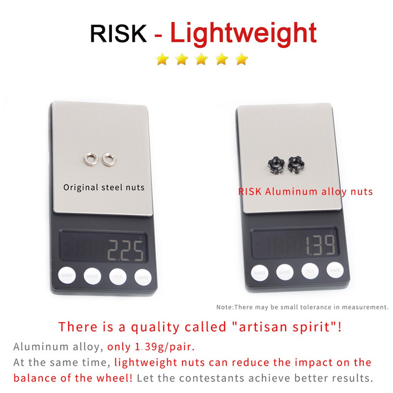 RISK plento dviračio vožtuvo veržlė su poveržle 2 vožtuvų dangtelių rinkinys MTB Road Bike Presta padangos vožtuvas su fiksuota veržle dviračių apsaugos priedai