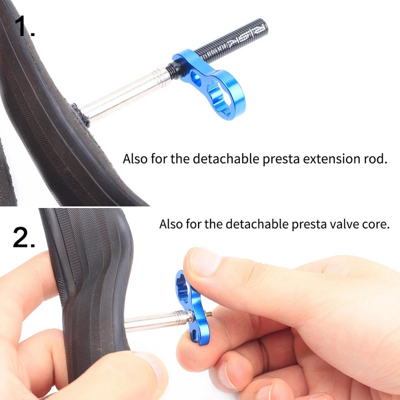 RISK plento dviračio vožtuvo veržlė su poveržle 2 vožtuvų dangtelių rinkinys MTB Road Bike Presta padangos vožtuvas su fiksuota veržle dviračių apsaugos priedai