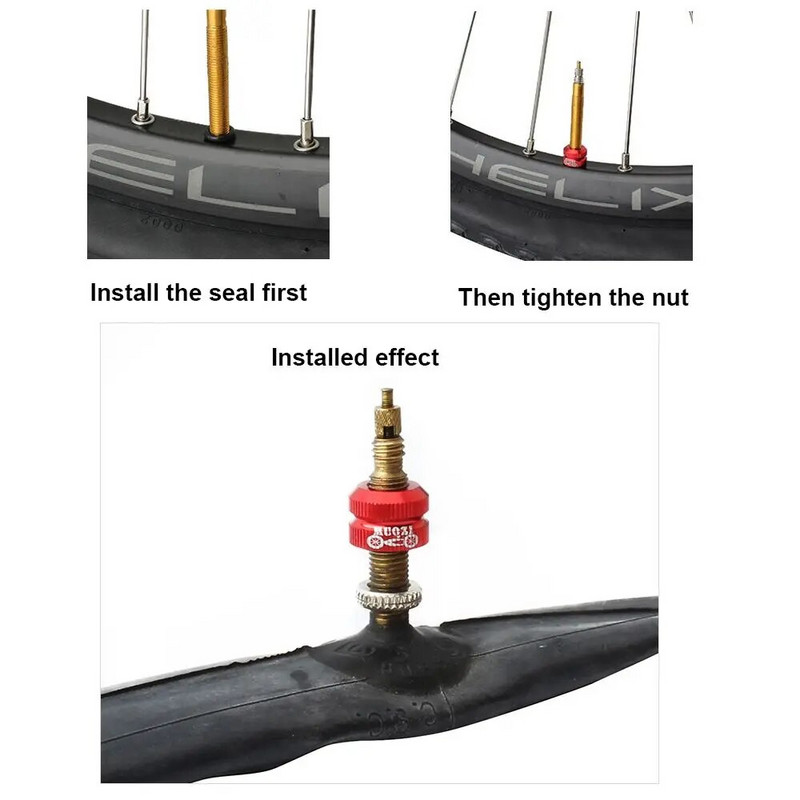 1/2 τμχ Ποδήλατο κενού ελαστικού νόμου στομίου παξιμάδι ελαστικού ποδηλάτου Καπάκια βαλβίδας εσωτερικού σωλήνα ελαστικού ποδηλάτου Αντικατάσταση παξιμάδι κλειδώματος ελαστικού κενού
