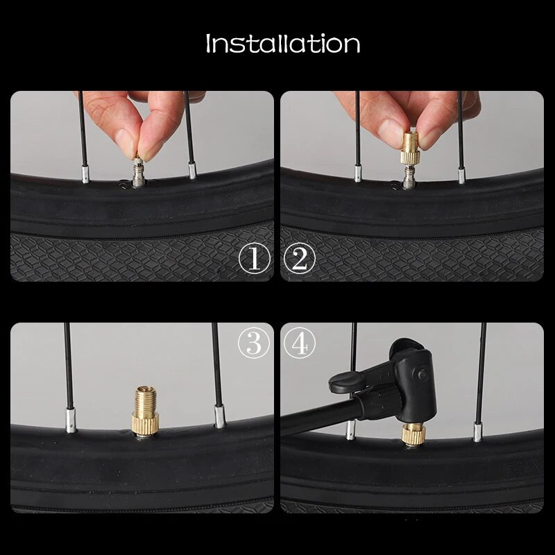 10 ΤΕΜ/συσκευασία Προσαρμογέας βαλβίδας ποδηλάτου Καπάκι Presta To Schrader Προσαρμογέας γαλλικής βαλβίδας Ακροφύσιο φουσκώματος βαλβίδας θηλή Mtb ποδηλάτου