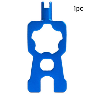 4 IN 1 pārnēsājamā velosipēda vārsta uzgriežņu atslēga daudzfunkciju Schrader/Presta vārsta serdes demontāžas uzstādīšanas instrumenti MTB šosejas velosipēdam