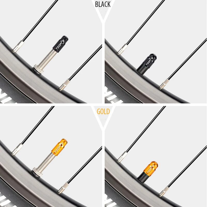 2tk mägijalgratta Presta klapikork Schraderi klapikork tolmukate alumiiniumsulamist rolleri autole prantsuse Ameerika klapp