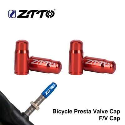 2/4 gab Velosipēda vārsta vāciņš Carbon Presta bezkameru vārsts MTB velosipēda sprausla riteņu riepa Schrader vārsta vāciņš Velosipēdu riteņbraukšanas piederumi