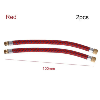 1/2PCS Σωλήνα σωλήνα επέκτασης αντλίας ποδηλάτου Κορδόνι σωλήνα φορητό ποδήλατο άντλησης ανταλλακτικά για μεγαλύτερη χρήση 150Psi Schrader A/V Βαλβίδα Μαύρο
