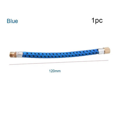 1/2PCS Σωλήνα σωλήνα επέκτασης αντλίας ποδηλάτου Κορδόνι σωλήνα φορητό ποδήλατο άντλησης ανταλλακτικά για μεγαλύτερη χρήση 150Psi Schrader A/V Βαλβίδα Μαύρο
