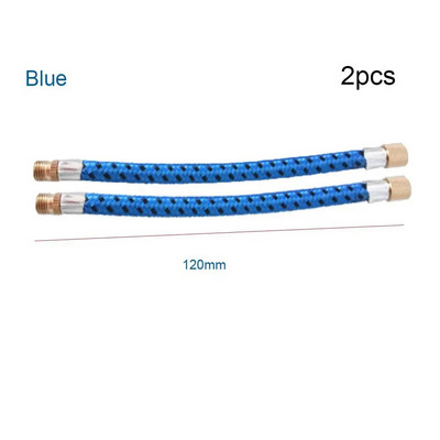 1/2PCS Σωλήνα σωλήνα επέκτασης αντλίας ποδηλάτου Κορδόνι σωλήνα φορητό ποδήλατο άντλησης ανταλλακτικά για μεγαλύτερη χρήση 150Psi Schrader A/V Βαλβίδα Μαύρο