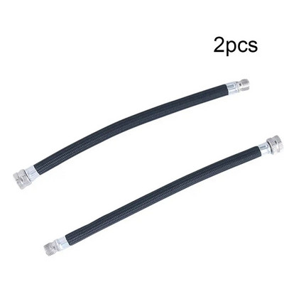 1/2PCS Σωλήνα σωλήνα επέκτασης αντλίας ποδηλάτου Κορδόνι σωλήνα φορητό ποδήλατο άντλησης ανταλλακτικά για μεγαλύτερη χρήση 150Psi Schrader A/V Βαλβίδα Μαύρο