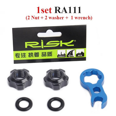 RISK maanteejalgratta klapi mutter koos seibiga 2 klapikorgi komplekt MTB maanteeratta Presta rehviklapiga fikseeritud mutriga jalgrattasõidu kaitse tarvikud
