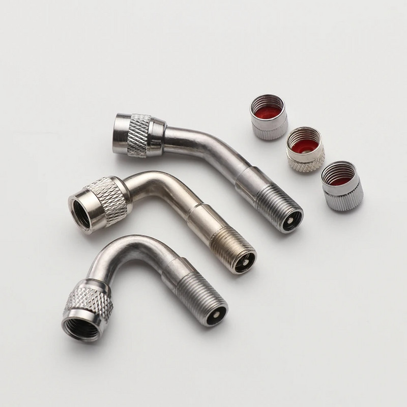 1 tk 45/90/135 kraadi õhkrehvi ventiilid veoautode mootorrataste jalgrattasõidu tarvikud adapterid auto klapi pikendusvars messing Kvaliteetne