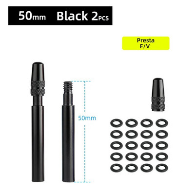 Jalgratta 1paar Presta klapipikendus korgiga CNC alumiiniumsulamist anodeeritud F/V pikendus fikseeritud maanteeratta velgedele 50 mm 60 mm