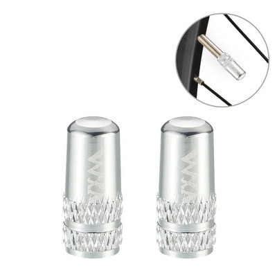 2 vnt aliuminio dviračio Presta / Schrader padangos vožtuvo dangtelis Ultralight Road Mountain Bike Protector MTB priedas