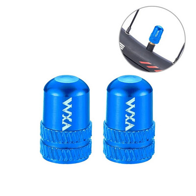 2 vnt aliuminio dviračio Presta / Schrader padangos vožtuvo dangtelis Ultralight Road Mountain Bike Protector MTB priedas