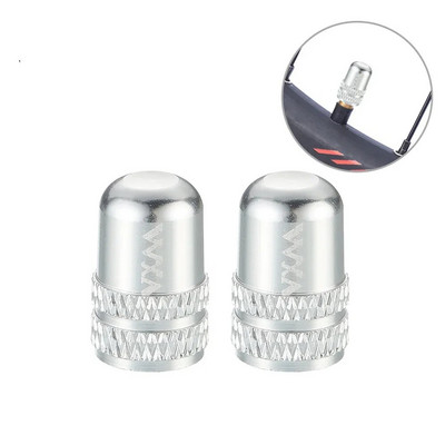 2 vnt aliuminio dviračio Presta / Schrader padangos vožtuvo dangtelis Ultralight Road Mountain Bike Protector MTB priedas