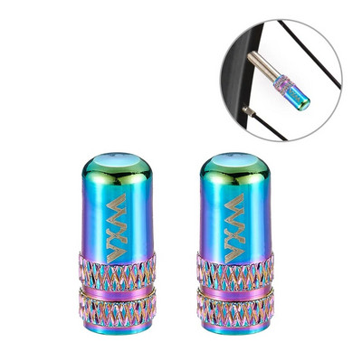 2 vnt aliuminio dviračio Presta / Schrader padangos vožtuvo dangtelis Ultralight Road Mountain Bike Protector MTB priedas