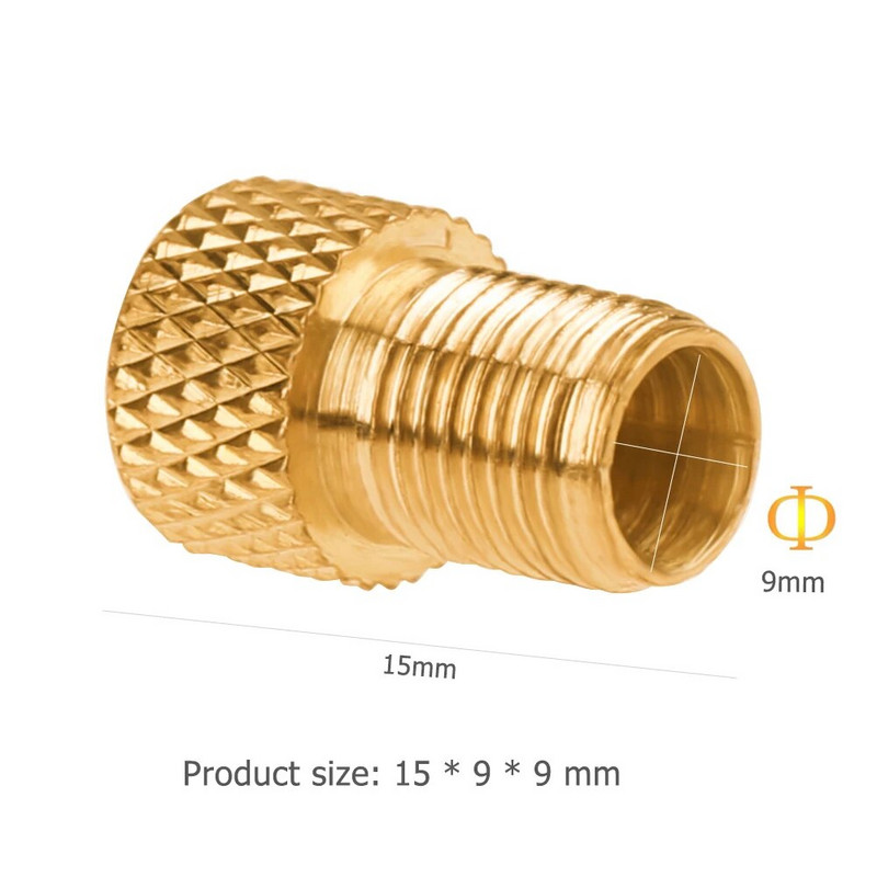 5-30gab Presta uz Schrader adapteri alumīnija sakausējuma riepu vārstu savienotāji vara velosipēda sūkņa riepu adapteri velosipēdu daļas