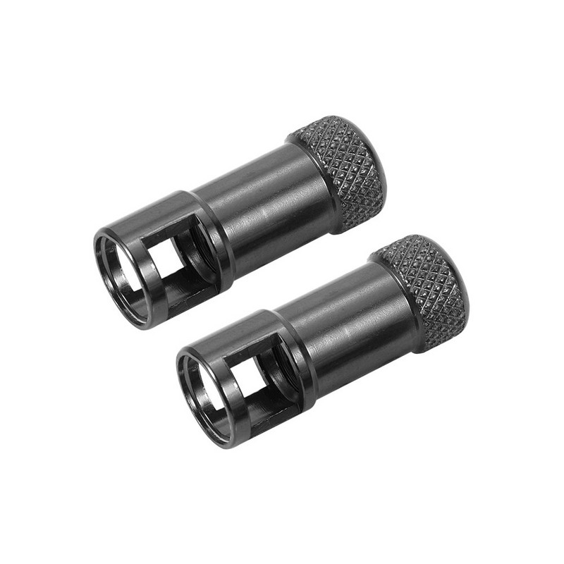 2 gabalu daudzfunkcionāls alumīnija sakausējuma kalnu velosipēda Presta vārsta vāciņš/ceļa velosipēda vārsta serdes noņemšanas rīks