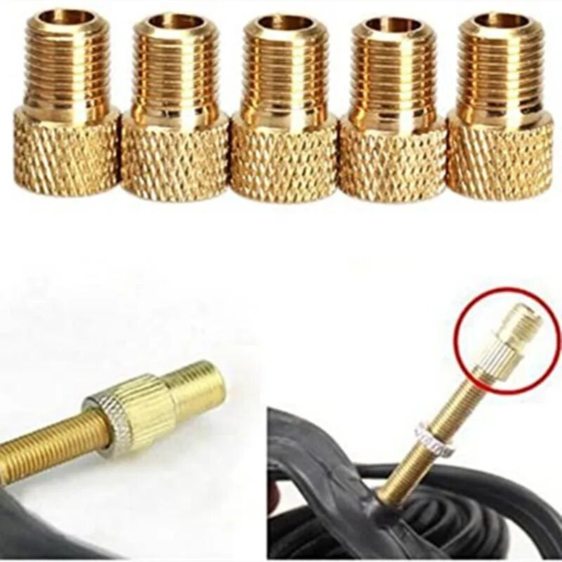 1/10GAB velosipēda vārsta adaptera vāciņš Presta uz Schrader adapteri franču vārsta velosipēda sprausla uzpūtes nipelis Mtb velosipēdu piederumi