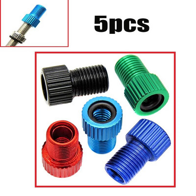 5Pcs Wheel Tire Transfer Valve Adapter Presta към Schrader Cinverter Road Bike Cycle Bicycle Punp Tube For FV/French Mouth