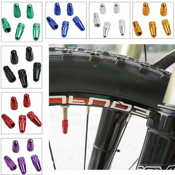 Φορητό 5 τεμάχια ποδηλάτου MTB Presta ζάντα ελαστικού στελέχους βαλβίδας αέρα Κάλυμμα σκόνης