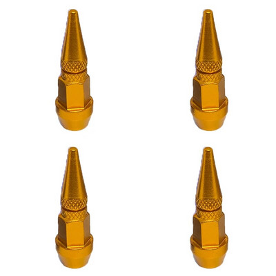 1/4 gab. Ložu vārstu vāciņi Automašīnu motociklu riteņu riepu vārstu vāciņi Putekļu necaurlaidīgs vāks 45 mm vārstu vāciņi ar radzēm Auto ārējie piederumi