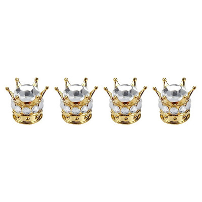 4 tk Crown Styling autorehvi klapi kork õhuklapi vars tolmukindel jalgratta tolmukindel kate rehvi velje varre tolmukorgid rehvi kaunistus