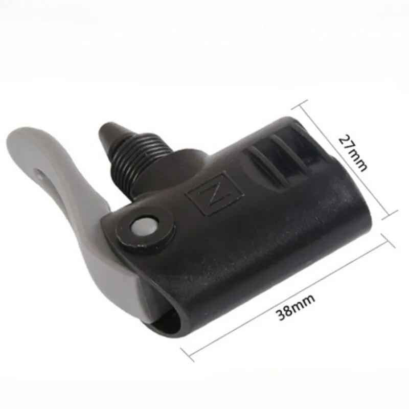 1PC piepūšamā velosipēda saspraude, daudzfunkcionāla sprausla velosipēda riepas caurule ar divu galvu gaisa sūkņa adaptera vārstu. Noderīgs velosipēda komponentu sūknis