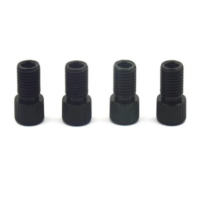 4 gab Alumīnija sakausējuma velosipēda vārsta adapteris Pārveidojiet Presta par Schrader Valve Velosipēdu sūkņa gaisa sprauslas caurules rīki Velosipēdu piederumi