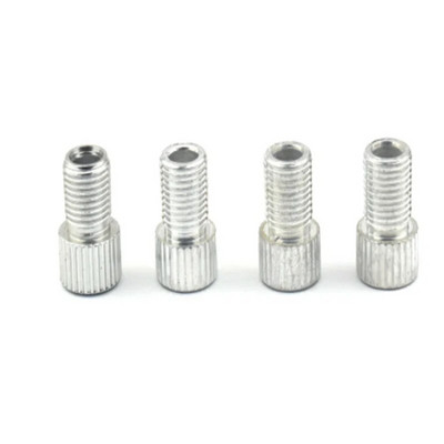 4 gab Alumīnija sakausējuma velosipēda vārsta adapteris Pārveidojiet Presta par Schrader Valve Velosipēdu sūkņa gaisa sprauslas caurules rīki Velosipēdu piederumi