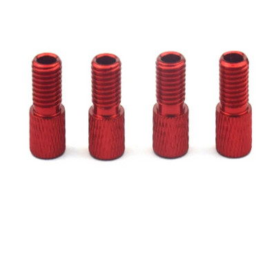 4 gab Alumīnija sakausējuma velosipēda vārsta adapteris Pārveidojiet Presta par Schrader Valve Velosipēdu sūkņa gaisa sprauslas caurules rīki Velosipēdu piederumi