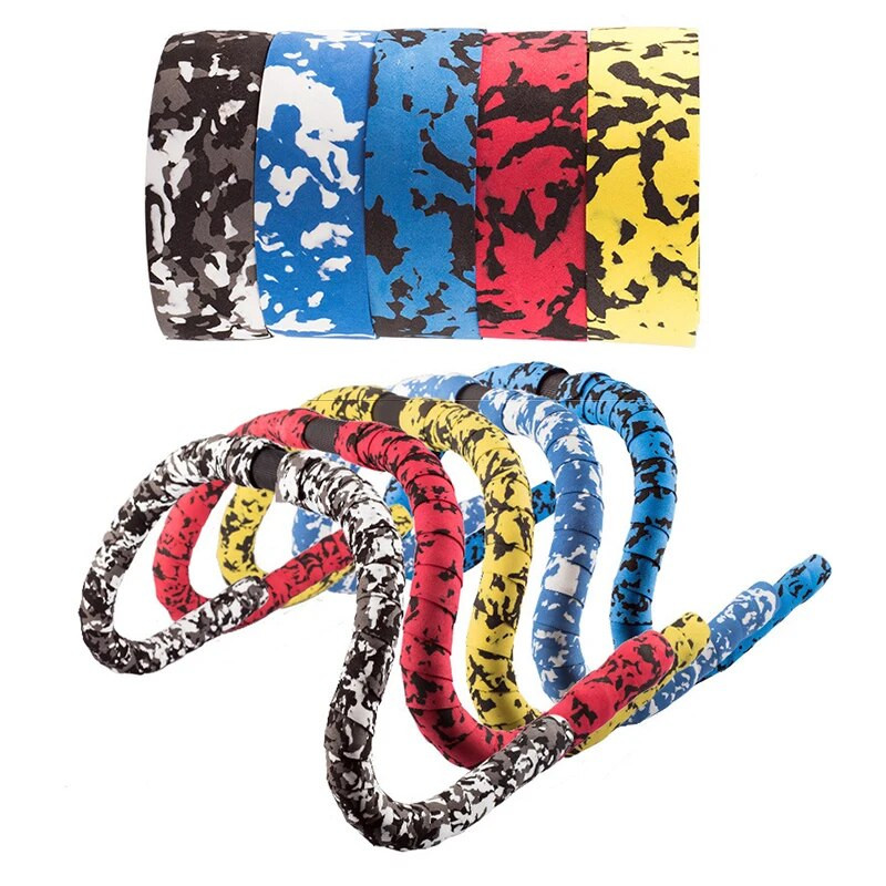 Velosipēda stūres lente Eva rokturi Sūklis velosipēda rokturis roktura lente riteņbraukšana pretslīdes stūres stieņa lente Raod velosipēds Multi Camoflague