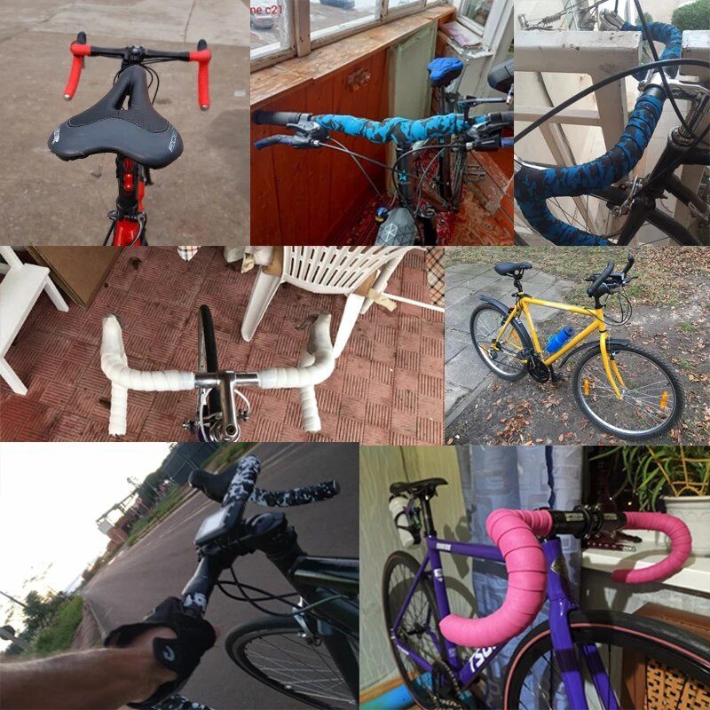 Velosipēda stūres lente Eva rokturi Sūklis velosipēda rokturis roktura lente riteņbraukšana pretslīdes stūres stieņa lente Raod velosipēds Multi Camoflague