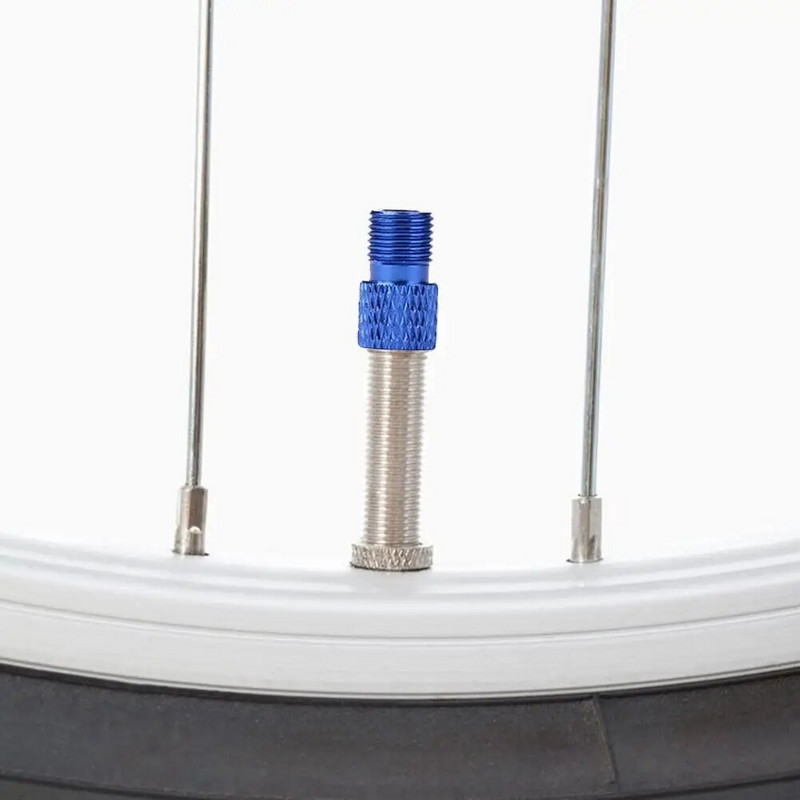 Karštas išpardavimas Schrader vožtuvo adapteris, dilimui atsparus MTB dviračio vožtuvo keitiklis Fiksuotos pavaros dviračio Presta į Schrader vožtuvo adapteris