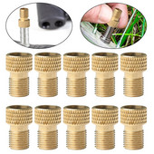 1/10 vnt dviračio vožtuvo adapterio dangtelis „Presta“ prie „Schrader“ adapterio prancūziško vožtuvo jungties dviračio antgalis pripūtimo įtaisas Mtb dviračio priedai