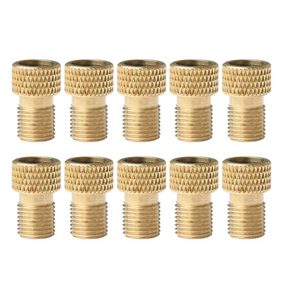 1/10 vnt dviračio vožtuvo adapterio dangtelis „Presta“ prie „Schrader“ adapterio prancūziško vožtuvo jungties dviračio antgalis pripūtimo įtaisas Mtb dviračio priedai