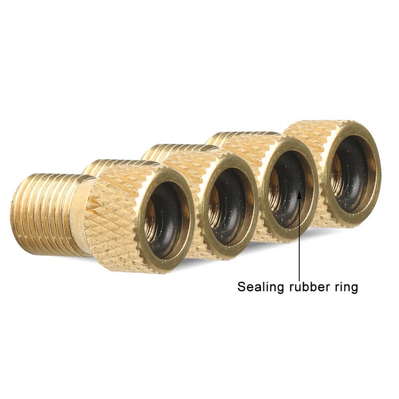 1/10 vnt dviračio vožtuvo adapterio dangtelis „Presta“ prie „Schrader“ adapterio prancūziško vožtuvo jungties dviračio antgalis pripūtimo įtaisas Mtb dviračio priedai