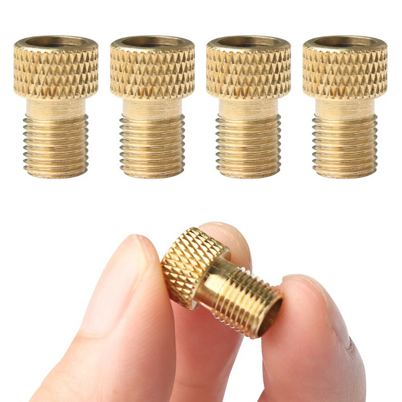 1/10 vnt dviračio vožtuvo adapterio dangtelis „Presta“ prie „Schrader“ adapterio prancūziško vožtuvo jungties dviračio antgalis pripūtimo įtaisas Mtb dviračio priedai