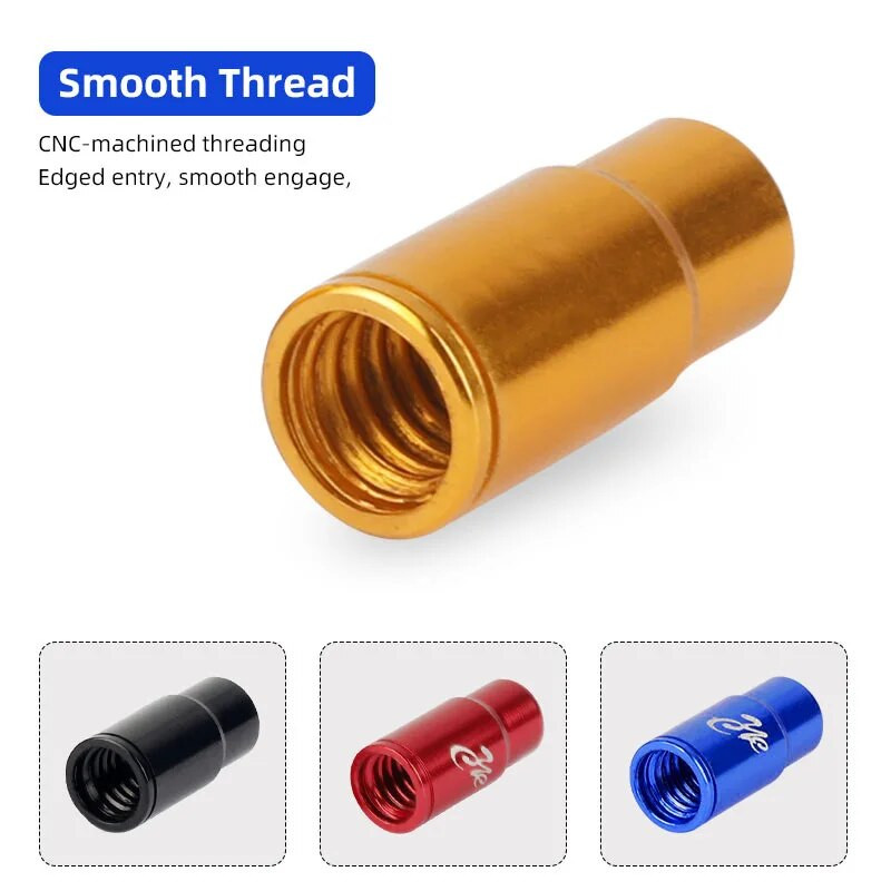 MTB šosejas velosipēdu riepas vārsta kāta vāciņš Presta/FV CNC apstrādātiem sakausējuma anodēta nipeļa pārsega velosipēdu piederumiem