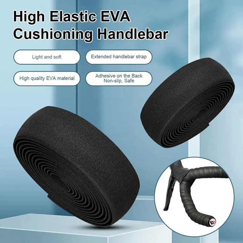 2GB velosipēda stūres lente Eva velosipēda roktura roktura lente riteņbraukšana pretslīdes stūres stieņa lente Raod velosipēda stūres piederumi
