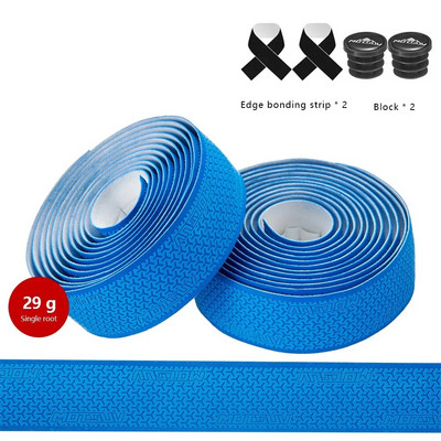 EVA dviračių amortizacinės apvyniojimo juostelės, neslystančios, sugeriančios amortizaciją, itin lengvas 3D raštas su 2 vnt strypo galo kaiščiais ir lipniomis juostelėmis