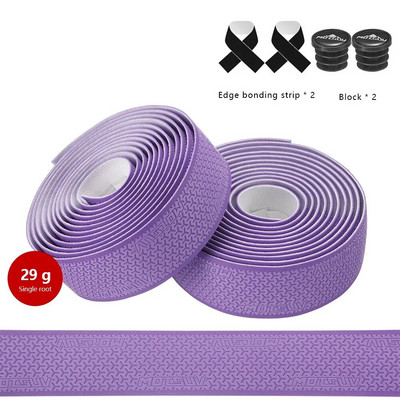 EVA dviračių amortizacinės apvyniojimo juostelės, neslystančios, sugeriančios amortizaciją, itin lengvas 3D raštas su 2 vnt strypo galo kaiščiais ir lipniomis juostelėmis