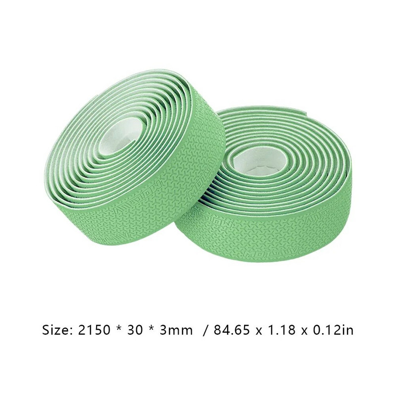EVA dviračių amortizacinės apvyniojimo juostelės, neslystančios, sugeriančios amortizaciją, itin lengvas 3D raštas su 2 vnt strypo galo kaiščiais ir lipniomis juostelėmis