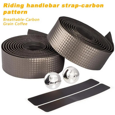 1GB šosejas velosipēda roktura stienis ar stieņa spraudni Pretslīdēšanas riteņbraukšanas amortizācijas rokturi Aptinumi Gumijas putu elpojošas lentes Dzeltenas