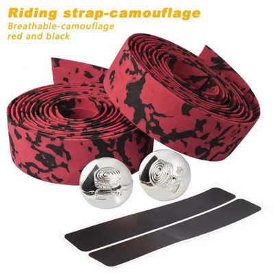 1GB šosejas velosipēda roktura stienis ar stieņa spraudni Pretslīdēšanas riteņbraukšanas amortizācijas rokturi Aptinumi Gumijas putu elpojošas lentes Dzeltenas