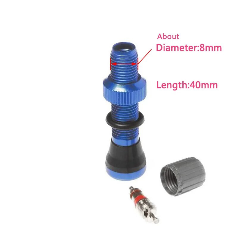 1 τεμάχιο 40mm Bike No Tubes Valve Schrader Stems Universal For MTB Rim Tubeless Valve