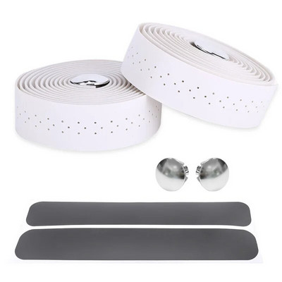 Ceļu velosipēdu stūres ādas siksnas Izliektas stūres Dead Fly Horn Crook stūres doba elpojoša stūres lente