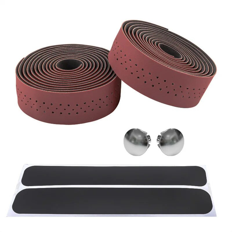 Ceļu velosipēdu stūres ādas siksnas Izliektas stūres Dead Fly Horn Crook stūres doba elpojoša stūres lente